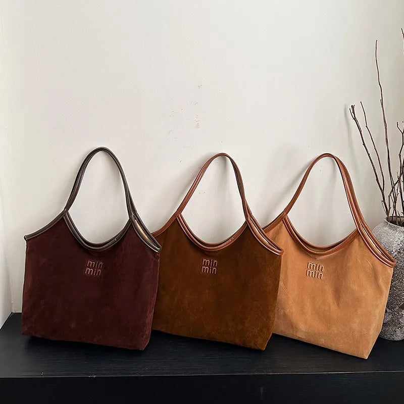 Lady tote bag - stylish, versatile, high-end, retro, large capacity at the armpit, single shoulder, suitable for daily commuting