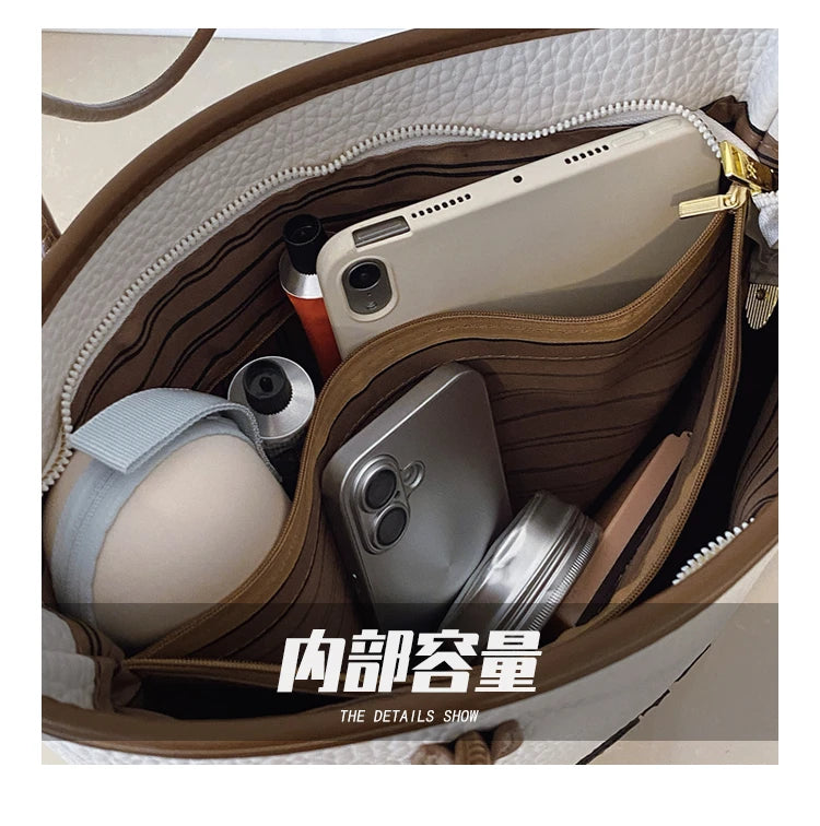 Luxury Handbag For Women, Leather Crossbody Bag With Detachable Strap Elegant Classic Design Famous Brand