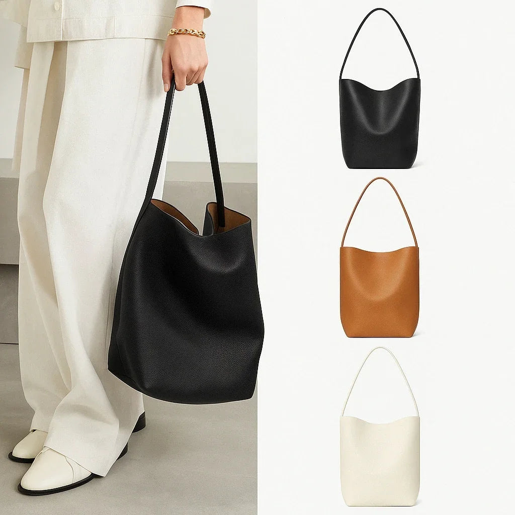 Simple Tote Bag Women's Satchel Fashion Sling Shoulder Shopping Outdoor Large-capacity Storage Shopping Bag Bucket Handbags