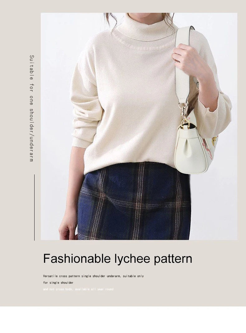 Luxury 3.8cm*58cm Leather Wide Single Shoulder Bag Strap Replacement Underarm Bag Strap Lady's Handbag Belt