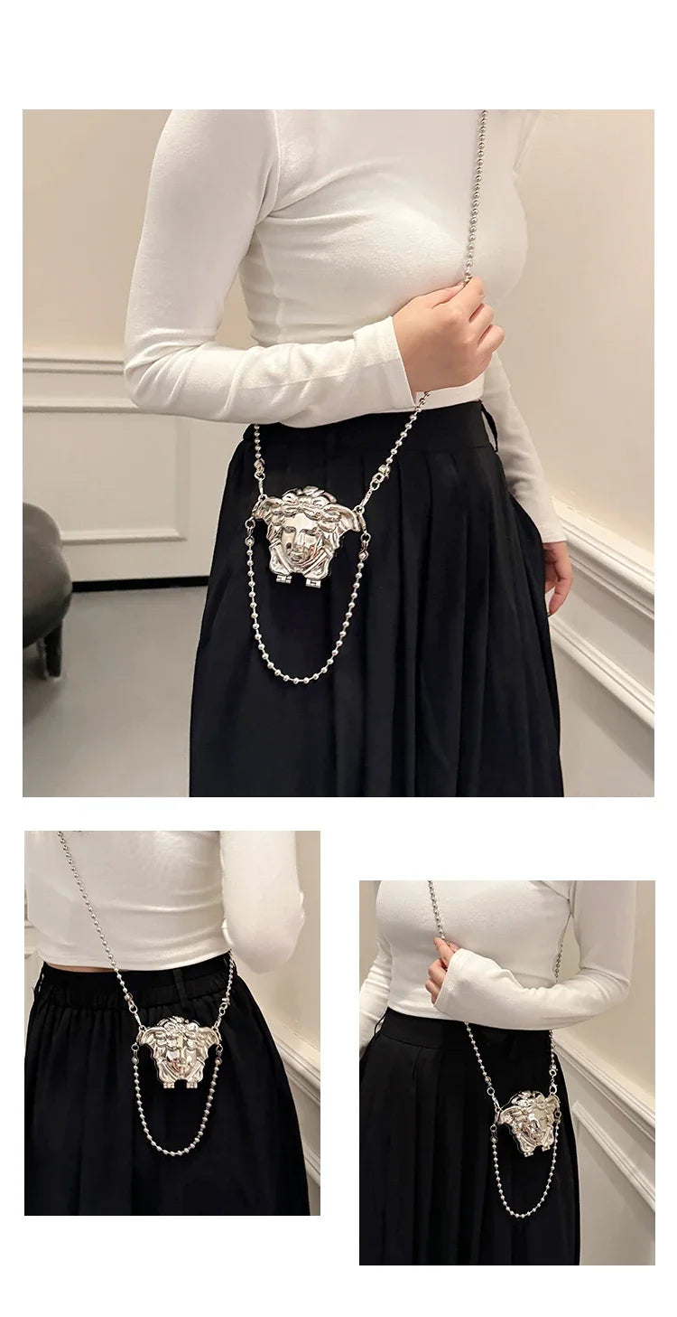 Luxury Designer Women's Leather Crossbody Bag Elegant Shoulder Handbag For Ladies Classic Stylish Tote Messenger Purse