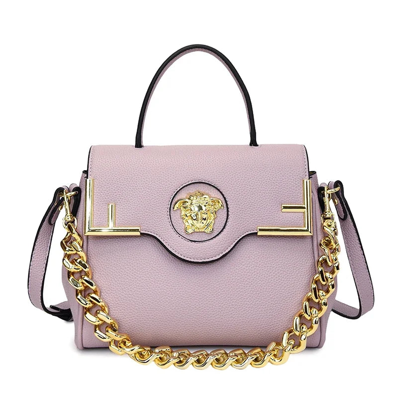 Famous Designer Women's Stylish Leather Shoulder Bag - Classic Elegant Ladies Crossbody Bag Handbags Fashion