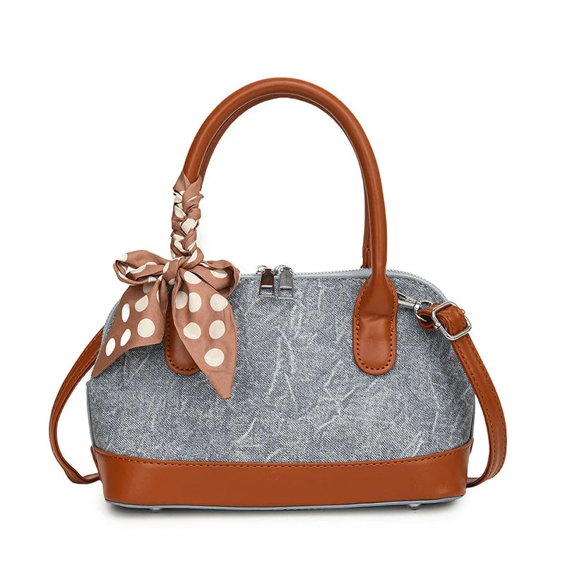 2024 New! Retro Stylish Ruffled Shell Bag - High - End Printed, Ideal for Women's Casual Outings & Versatile Use Free Shipping