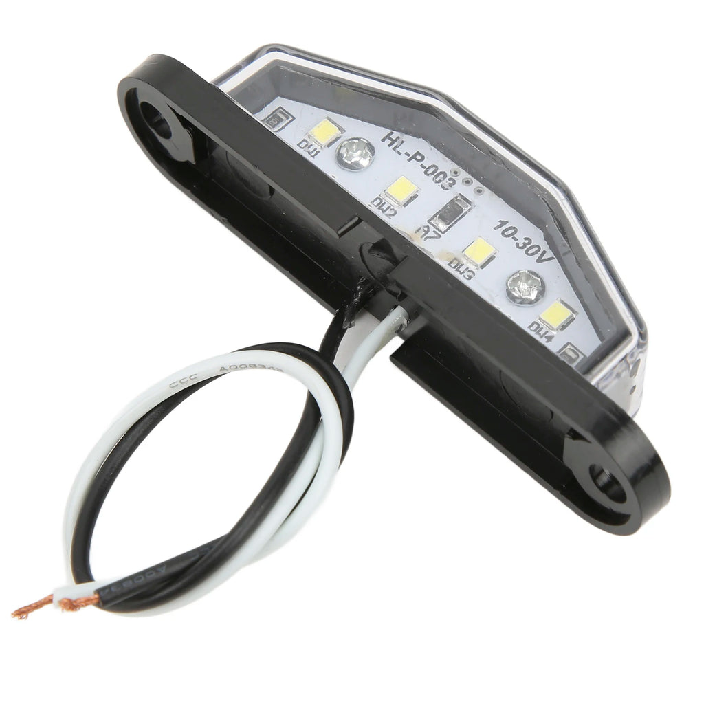 4‑LED License Plate Light 10‑30V IP67 Waterproof Durable Lamp For Trailer RV Van Truck