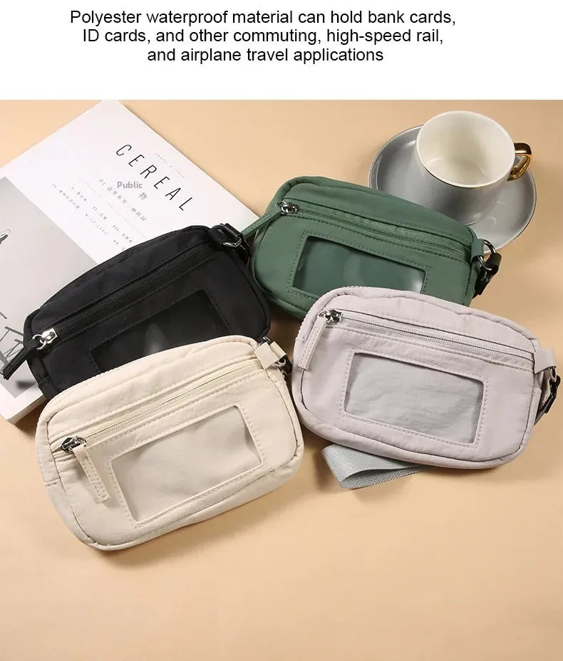 New Multi-Functional Waist Bag with Wrist Strap Handheld Diagonal Crossbody Outdoor Sports Polyester Waterproof Chest Bag