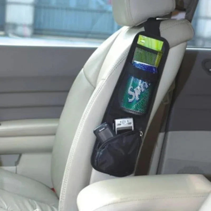 Car Seat Organizer Auto Seat Side Storage Hanging Bag Multi-Pocket Drink Holder Mesh Pocket Car Styling Organizer Phone Holder