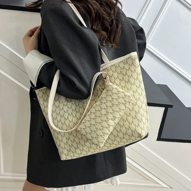 Luxury Women's Handbag Retro Casual Large Capacity Tote Bag Fashion Commuter Shoulder Bag High Quality Women Bag With Coin Purse