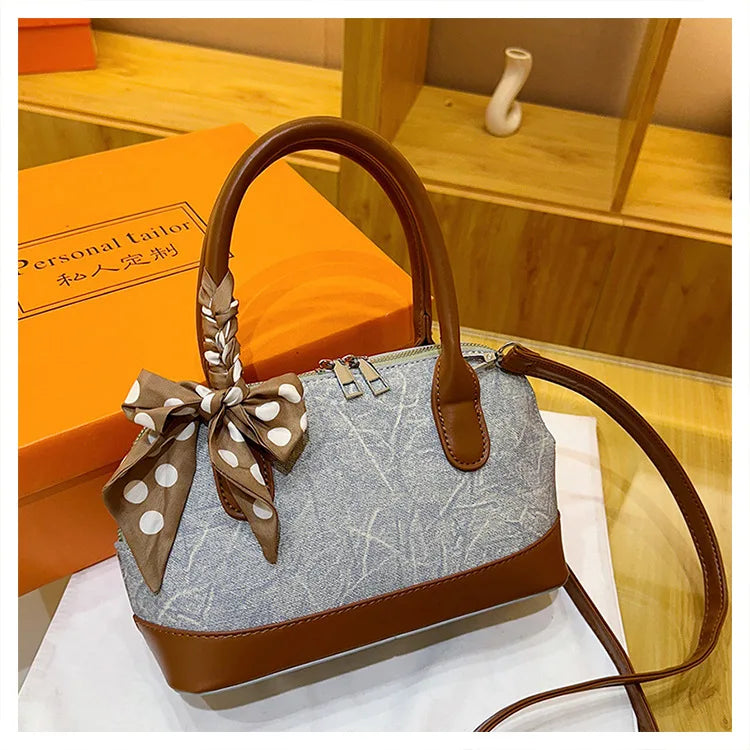 2024 New! Retro Stylish Ruffled Shell Bag - High - End Printed, Ideal for Women's Casual Outings & Versatile Use Free Shipping