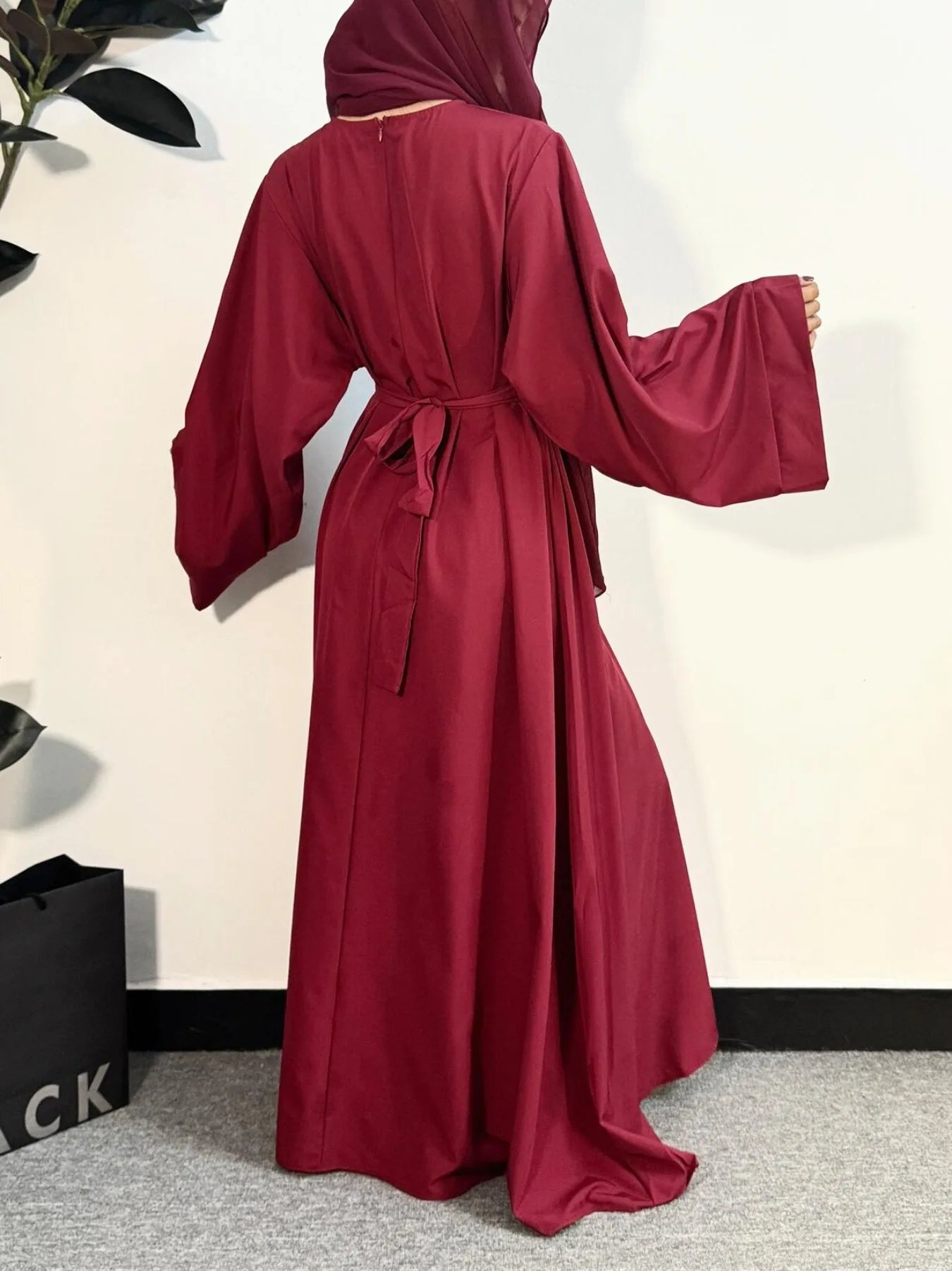Muslim Abayas Women Kaftans Prayer Dress With Belt Full Sleeve Islamic Clothing Dubai Robe Ramadan Dresses Women Jilbabs