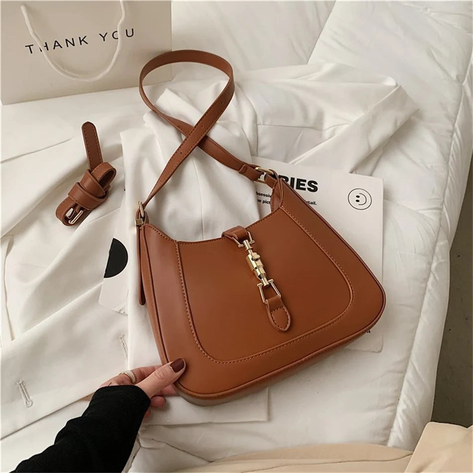 Luxury Brand Purses and Handbag Top End Quality Designer Leather Shoulder Crossbody Bag for Women 2022 Fashion Underarm Girl Sac