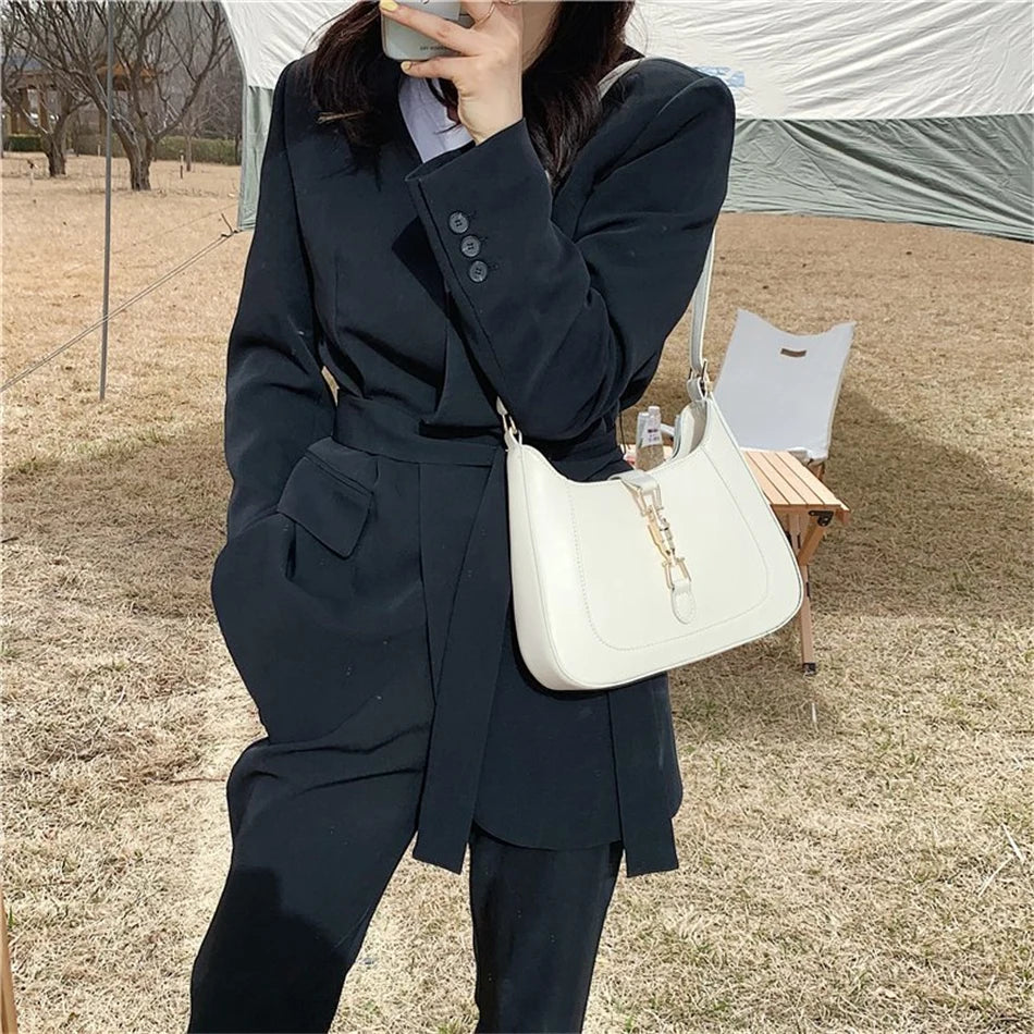 Luxury Brand Purses and Handbag Top End Quality Designer Leather Shoulder Crossbody Bag for Women 2022 Fashion Underarm Girl Sac