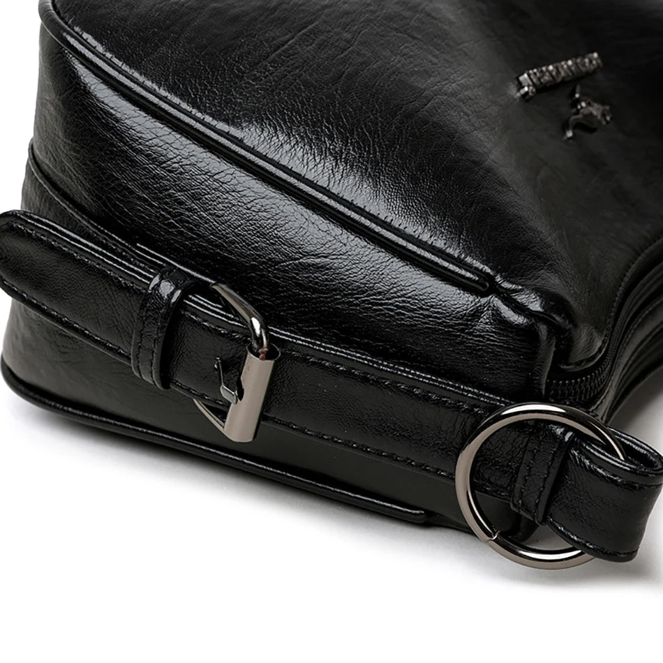 Luxury Designer Ladies Handbags New High Quality Leather Shoulder Bag for Women Female Retro and Minimalist Crossbody Bag Purses