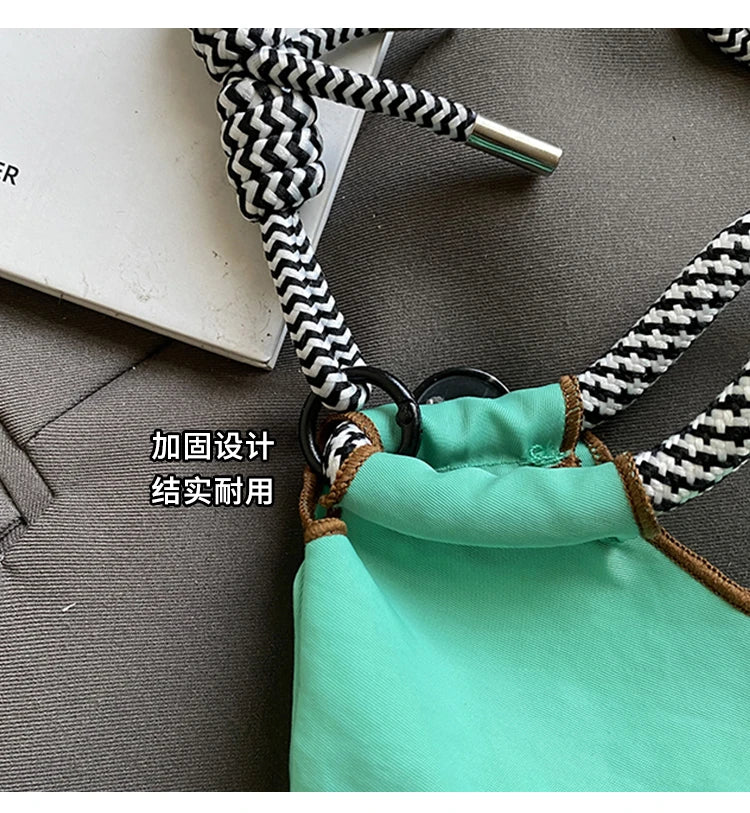 Armpit bag; eco-friendly shopping bag; exquisite embroidery; waterproof nylon shopping bag; handbag for ladies; single shoulder