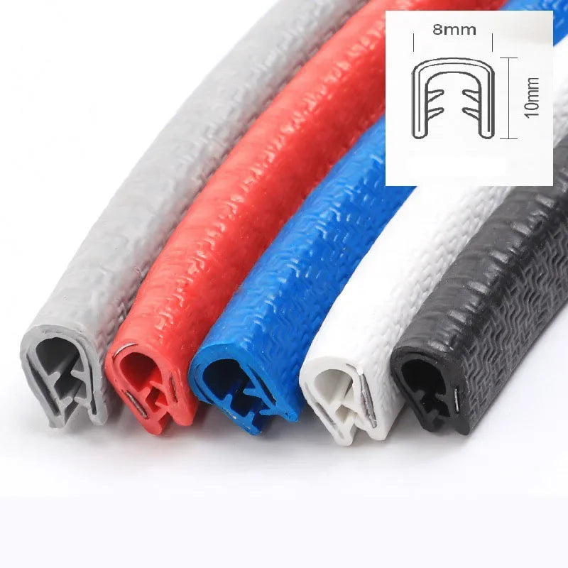 Car Door Protector Edge  With Steel CarstylingScratch Strip Guard Trim Automobile Door Noise reduction Anti Collision Protection