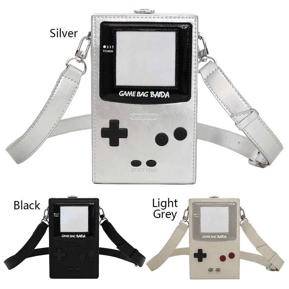 Messenger Bag for Women Game Console Shape Small Purse PU Leather Adjustable Strap Hobo Bag for Work Travel