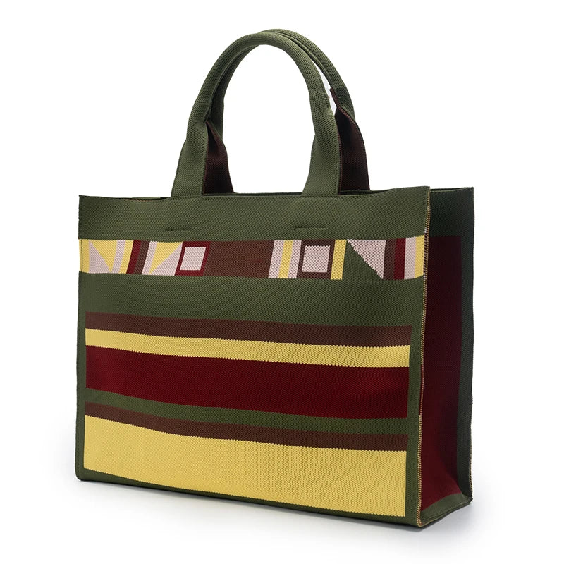 Luxury Brand Designed Women's Bag with Multi-color Splicing High-quality Handbag Exquisite Retro Multifunctional Shoulder Bag