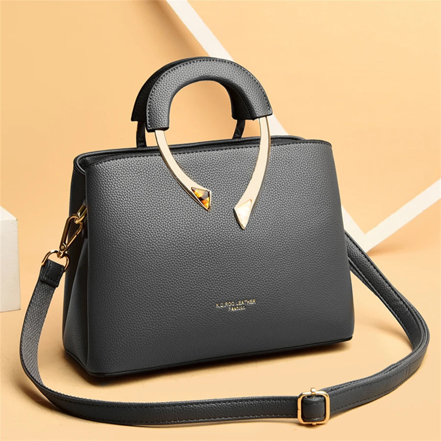 Luxury 3 Layers Handbag Women Bags Designer Vintage Ladies Shoulder Crossbody Bags 2025 Bolsa Feminina Messenger Casual Tote Sac