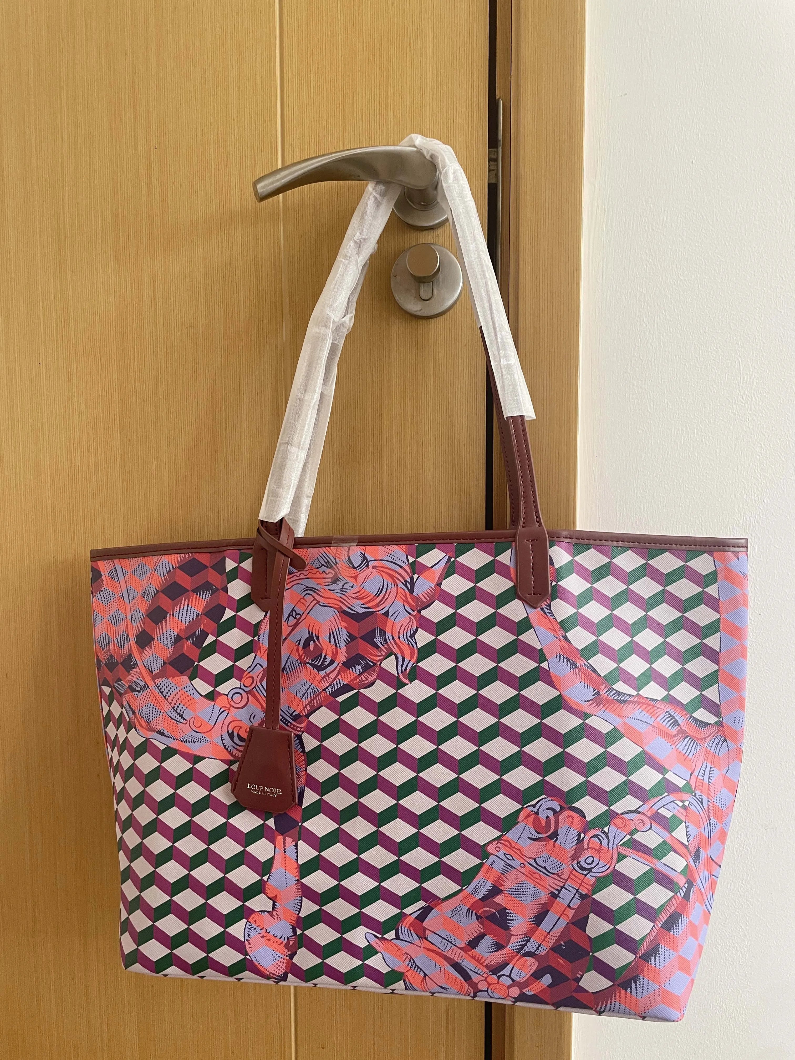 NEW LOUP NOIR Tote Bag for Women Shoulder Women Bags High Quality Famous Brands Bag Casual Totes Large Capacity Horse Noir Bag