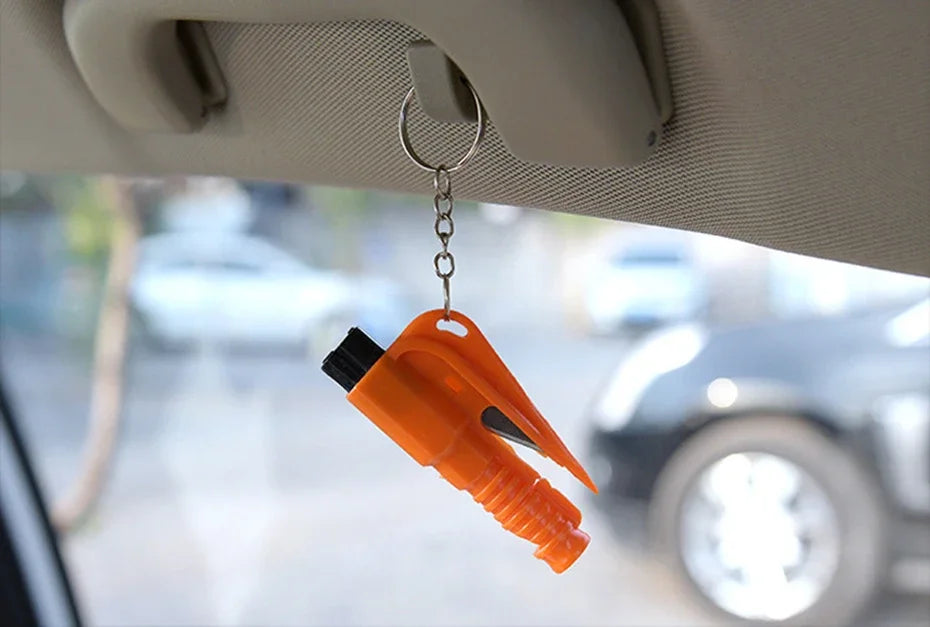 Mini Safety Hammer Keychain Escape Car Life-saving Escape Hammer Window Broken Emergency Glass Breaker
