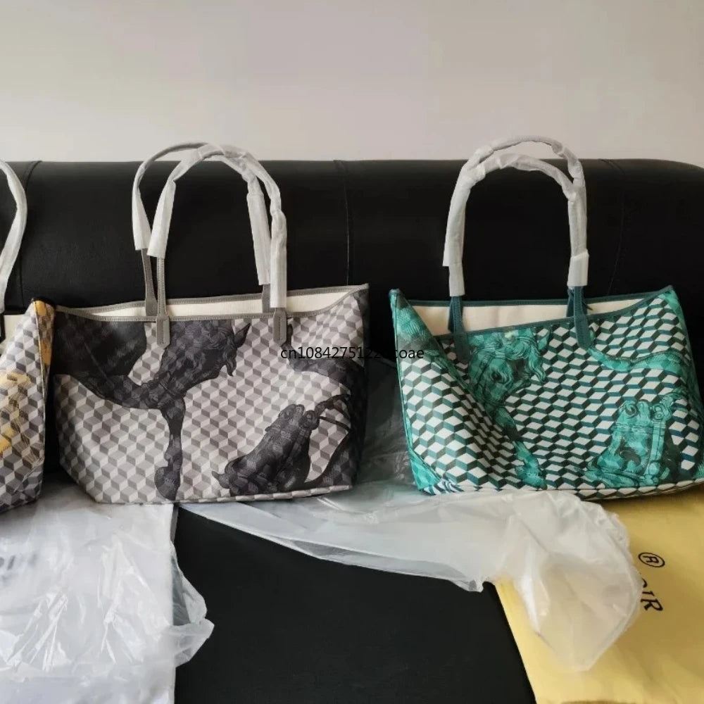 NEW LOUP NOIR Tote Bag for Women Shoulder Women Bags High Quality Famous Brands Bag Casual Totes Large Capacity Horse Noir Bag