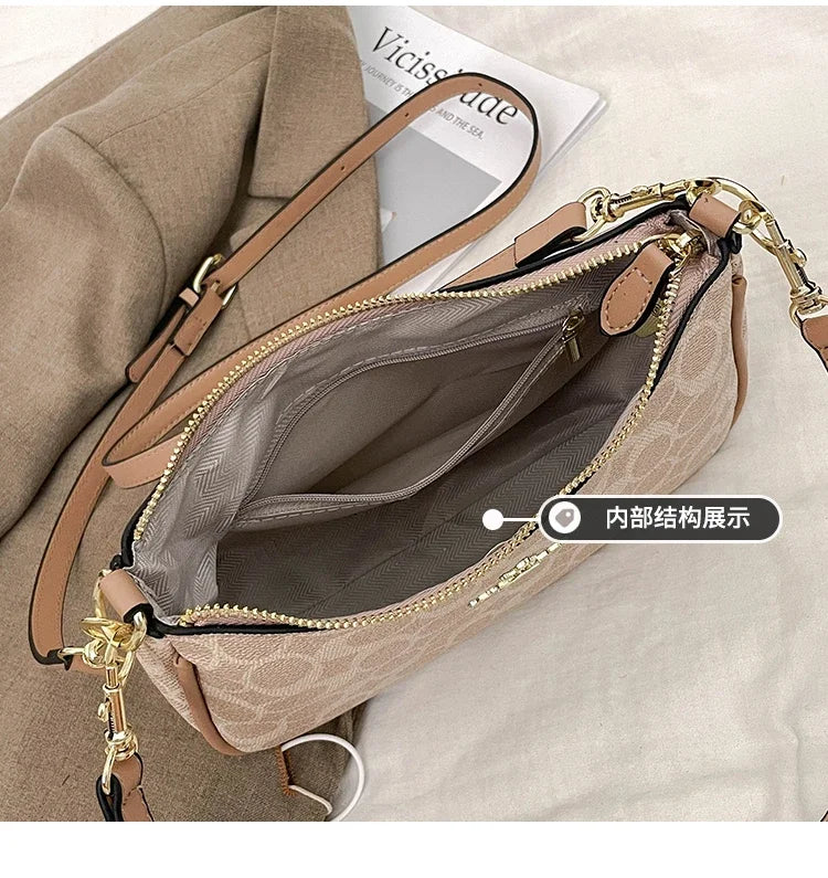 Luxury Statement Piece Women Handbag Elegant Leather Tote High End Crossbody Bag Vintage Shoulder Designer