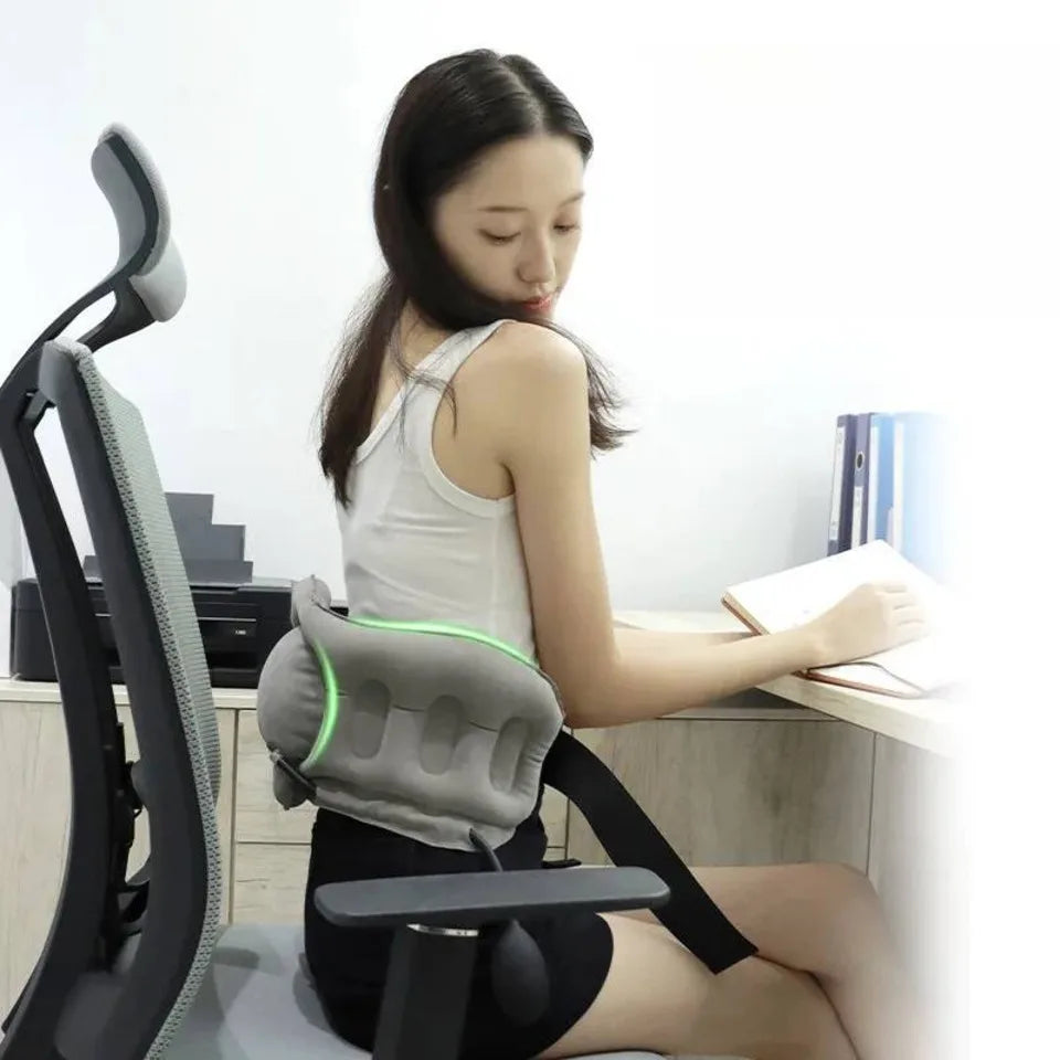 Lumbar Support For Cars High-speed Rail Airplanes Travel Lower Back Pain Relief Seat Pillow Waist Cushion Inflatable Backrest