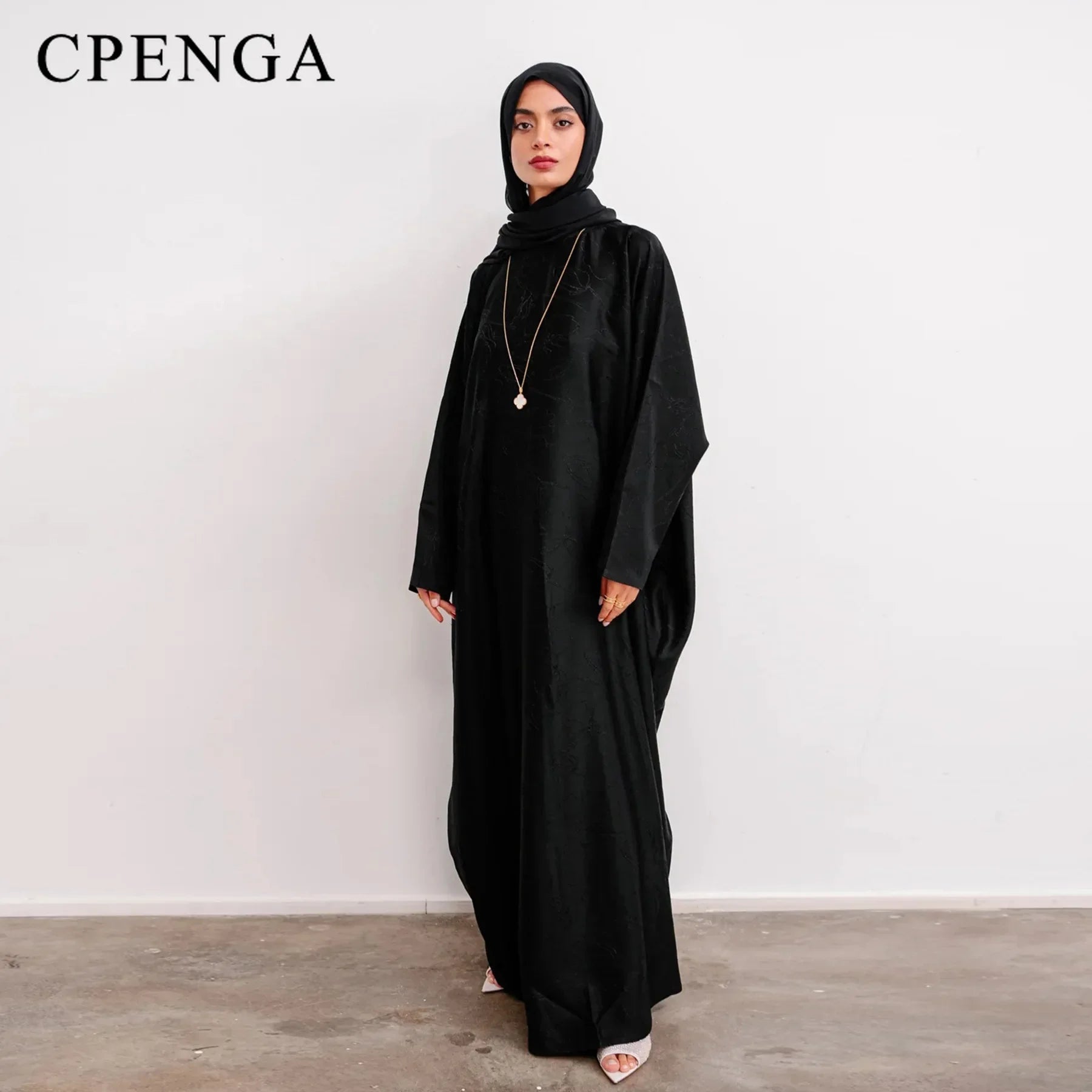 Luxury 2 Piece Muslim Outift Sets for Women Ramadan Dubai Hijab Abaya Dress Islamic Party Kaftan Robe Elegant Turkey Gown 2025