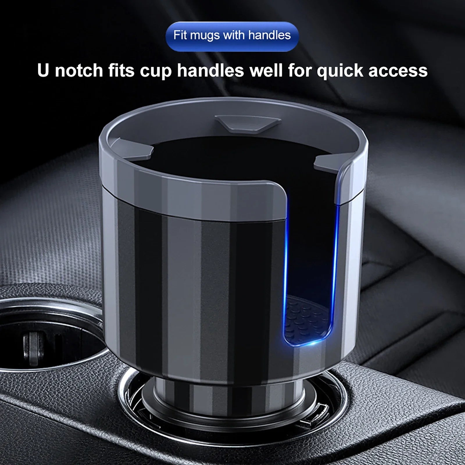 Large Car Cup Holder Expander With Adjustable Base Cup Holder Adapter Multipurpose Car Bottle Cups Organizer Storage Accessories