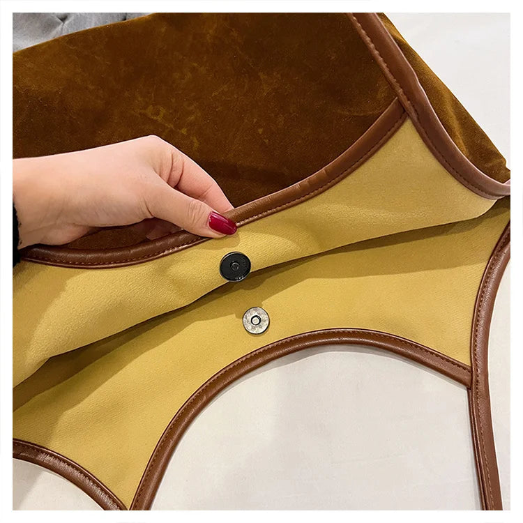 Lady tote bag - stylish, versatile, high-end, retro, large capacity at the armpit, single shoulder, suitable for daily commuting