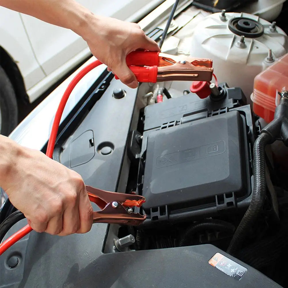 1.8 M 500A Car Battery Jump Cable Booster Cable Line Emergency Jump Starter Leads Van SUV Double-ended With Clamps Clips