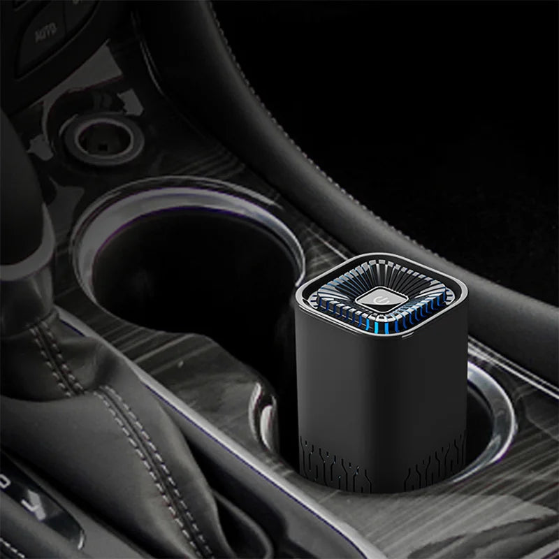 MINI Car HEPA Air Purifier Remove Smoke Odor Formaldehyde Negative Ion Air Cleaner for Car Bedroom Aromatherapy Purification New