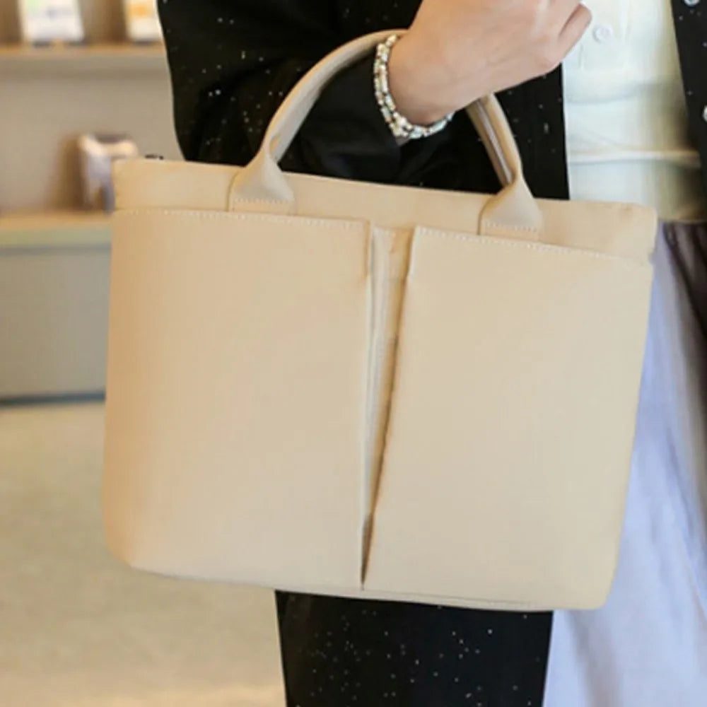 Simple 15.6inch Portable Laptop Bags Shoulder Strap with Handle Laptop Handbag Lightweight Waterproof Notebook Sleeve Bag Travel