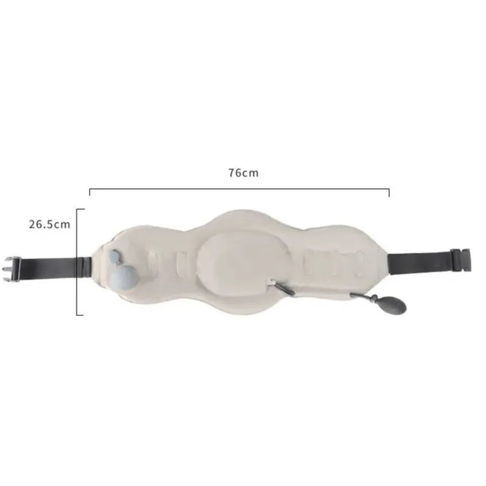 Lumbar Support For Cars High-speed Rail Airplanes Travel Lower Back Pain Relief Seat Pillow Waist Cushion Inflatable Backrest