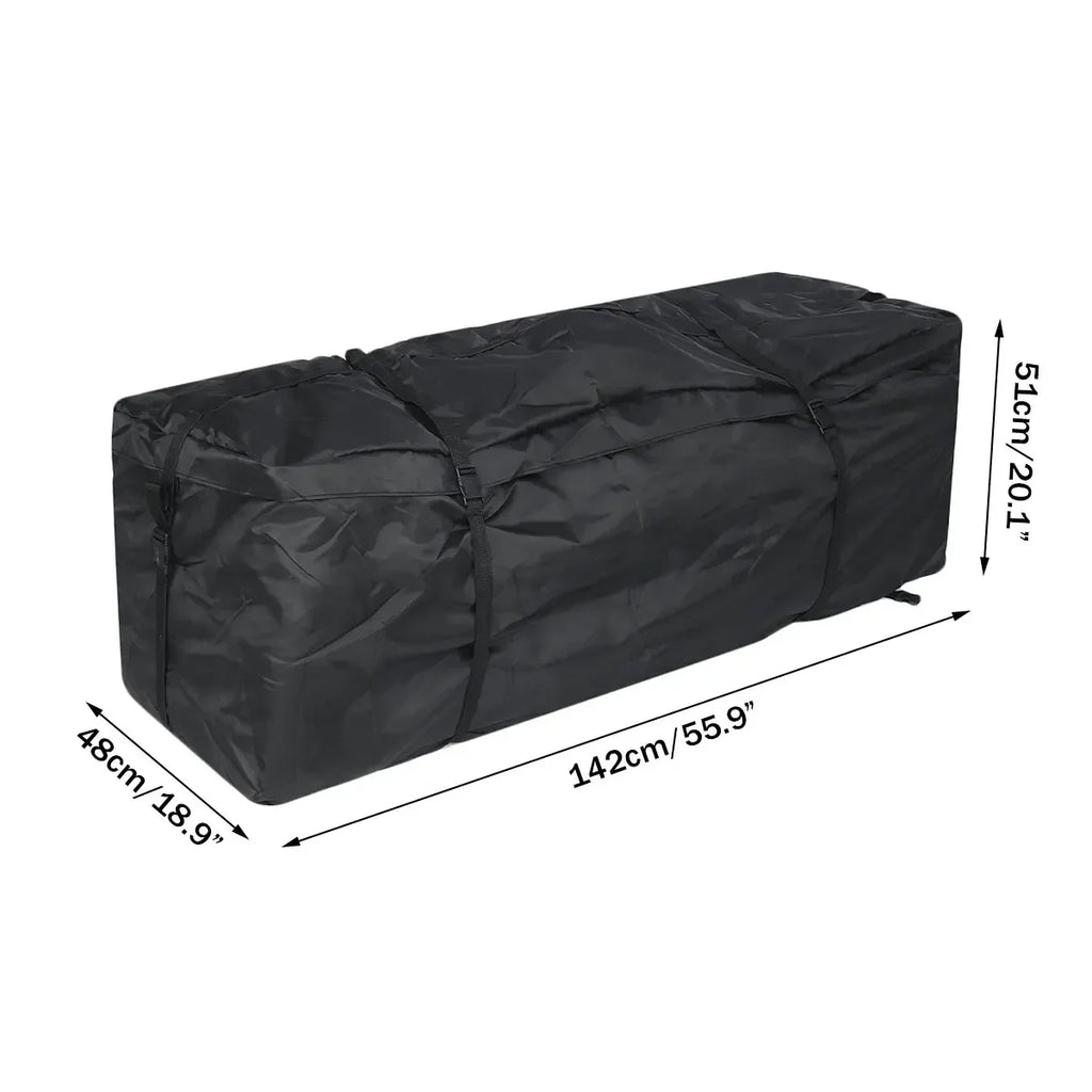 Car Roof Rack Waterproof 142x48x51cm Car Roof Top Bag SUV Roof Cargo Top Box Luggage Carrier Bag for Car Camper Van Storage Bag