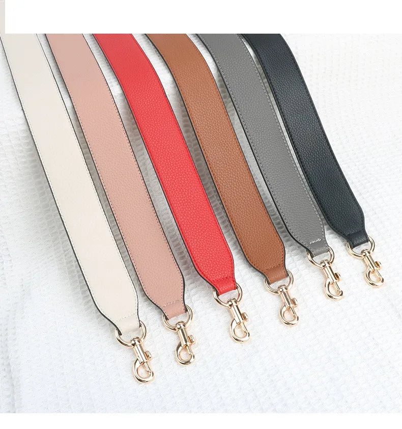 Luxury 3.8cm*58cm Leather Wide Single Shoulder Bag Strap Replacement Underarm Bag Strap Lady's Handbag Belt