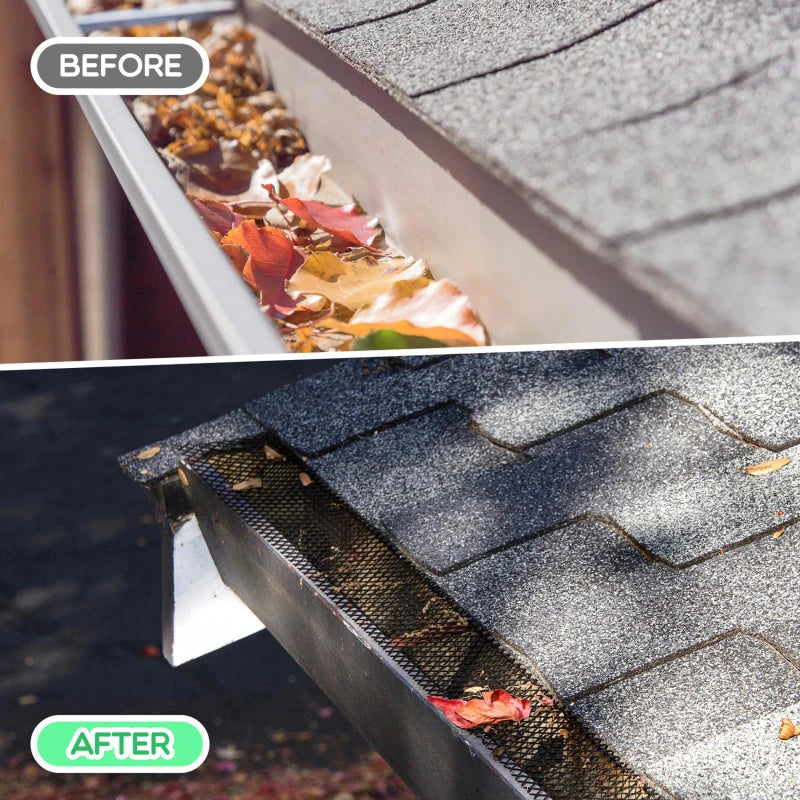 Guard Rain Anti-blocking Filter Gutter Guard Ladder Plastic Screen Mesh PVC Protective Net Leaf Guards