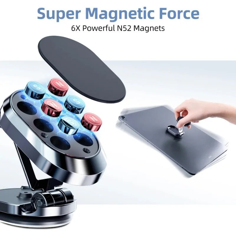 Magnetic Car Phone Mount New Model - Vehicle-Mounted Holder for Navigation, Specialized in In-Car Fixing & Suppor