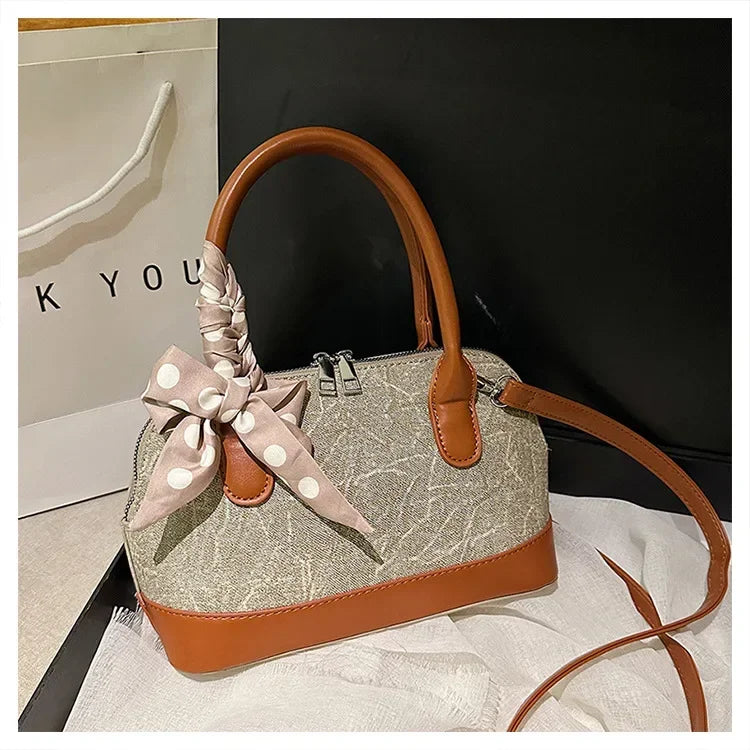 2024 New! Retro Stylish Ruffled Shell Bag - High - End Printed, Ideal for Women's Casual Outings & Versatile Use Free Shipping