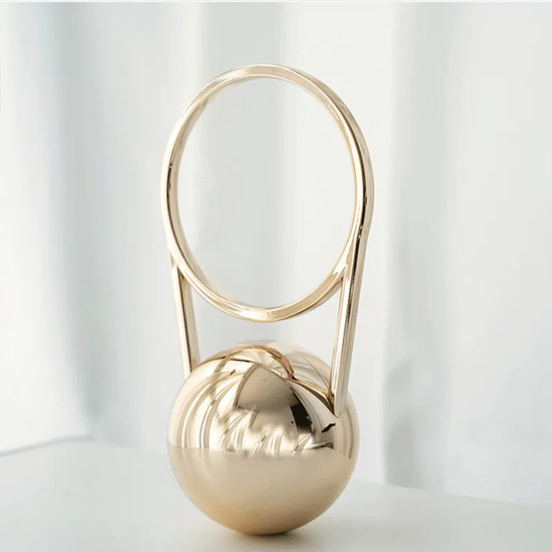Brand Evening Bag With Ball Handle Mini Pvc Luxury Shoulder Bag Electroplated Bowling Purse Women Round Ball Handbag Armpit Bag