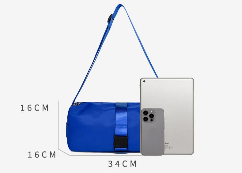 New Fashion Gym Bags Women Sports Fitness Bag Women's High Capacity Simple Solid Color Outdoor Sport Leisure Shoulder Toast Bag