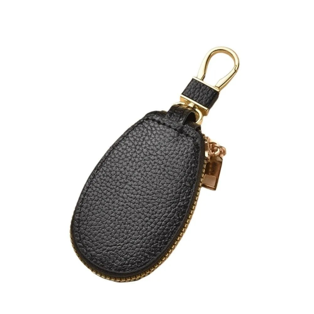 Luxury Car Key Bag Large Capacity Zipper Closure Mini Storage Bag Organizer Protection Cover Keychain Holder Travel Essential