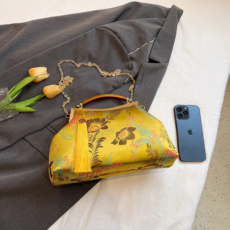 Luxury Women Party Dinner Bag Fashion Ladies Dinner Bag Elegant Wooden handle Simple Formal Gorgeous Crossbody Daily use Purse