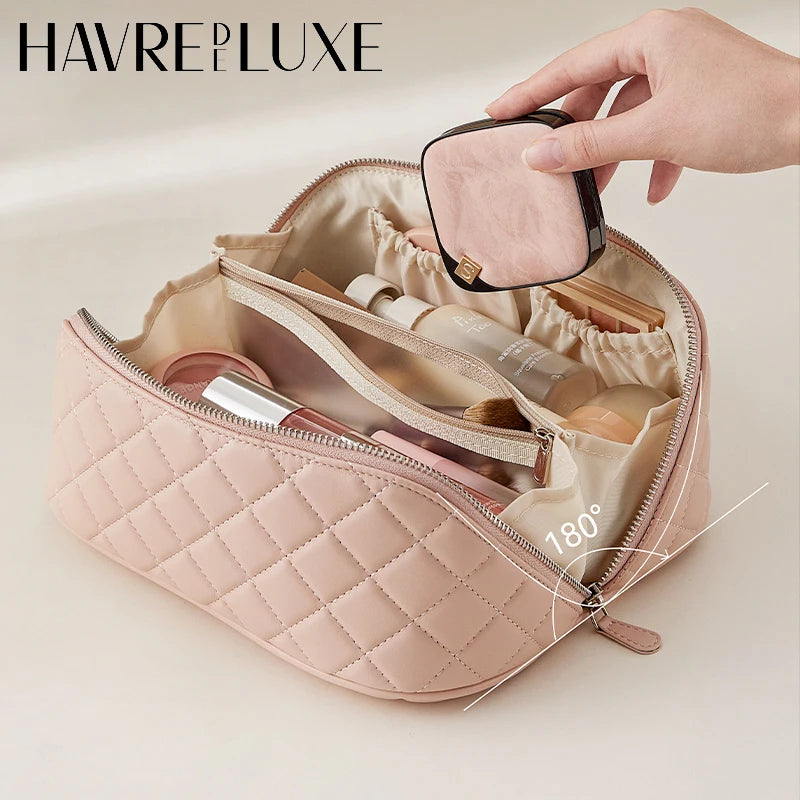 Makeup bag for women 2025 new high-end light luxury high-end large capacity portable travel storage bag bag accessories