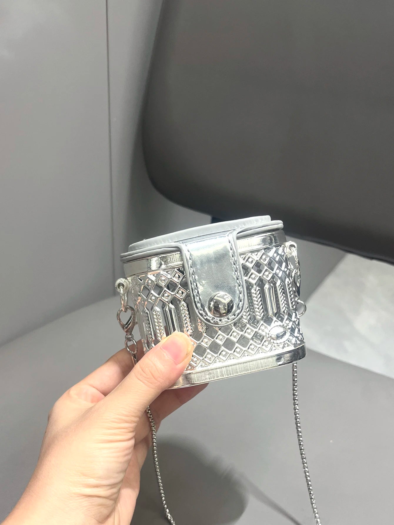 Golden luxury Designer mini small shoulder bags Evening bag Purses and handbag funny metal shape Clutch purse Party Wedding