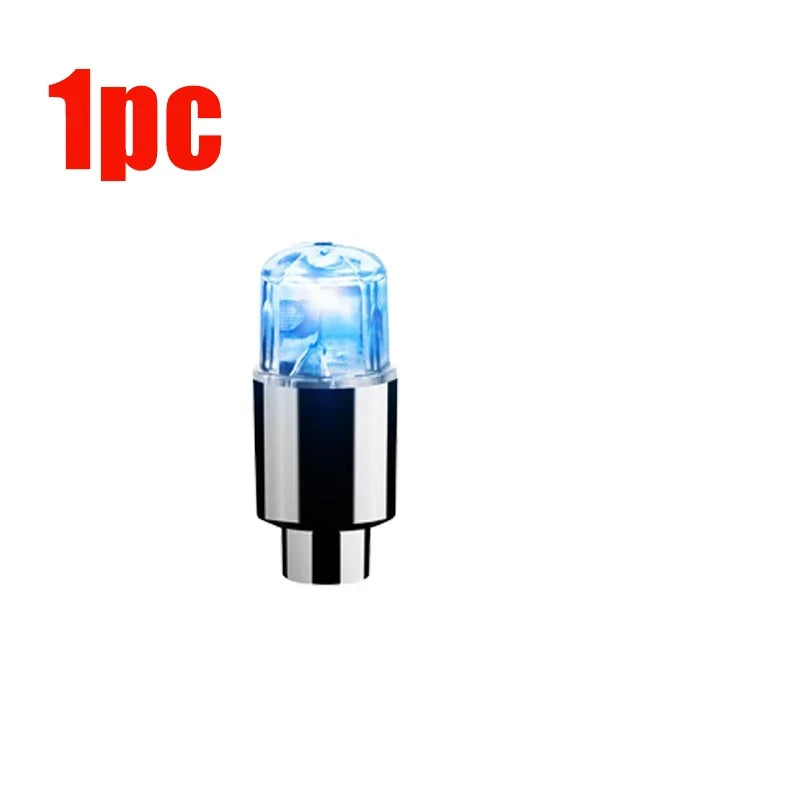 Car Hub Ambient Light Bicycle LED Tire Lights Universal Car Neon Lamp Valve Cover Lights Tire Colorful Flashing Bulb Decoration