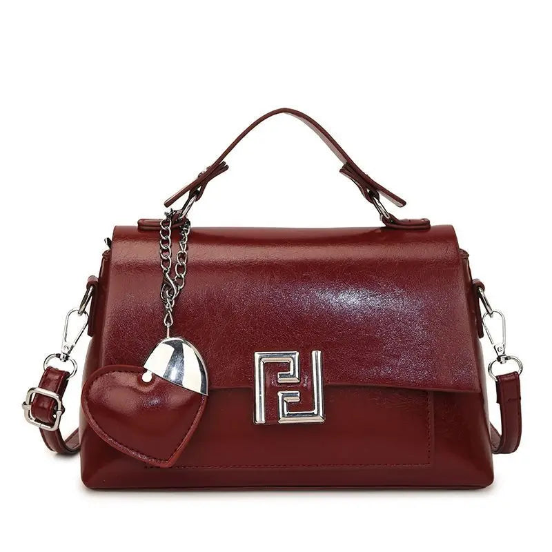 New Women's Handbag Mini Square Bag Commuter Single Shoulder Pink Polyester Casual Style Fashion Element Sewing Line