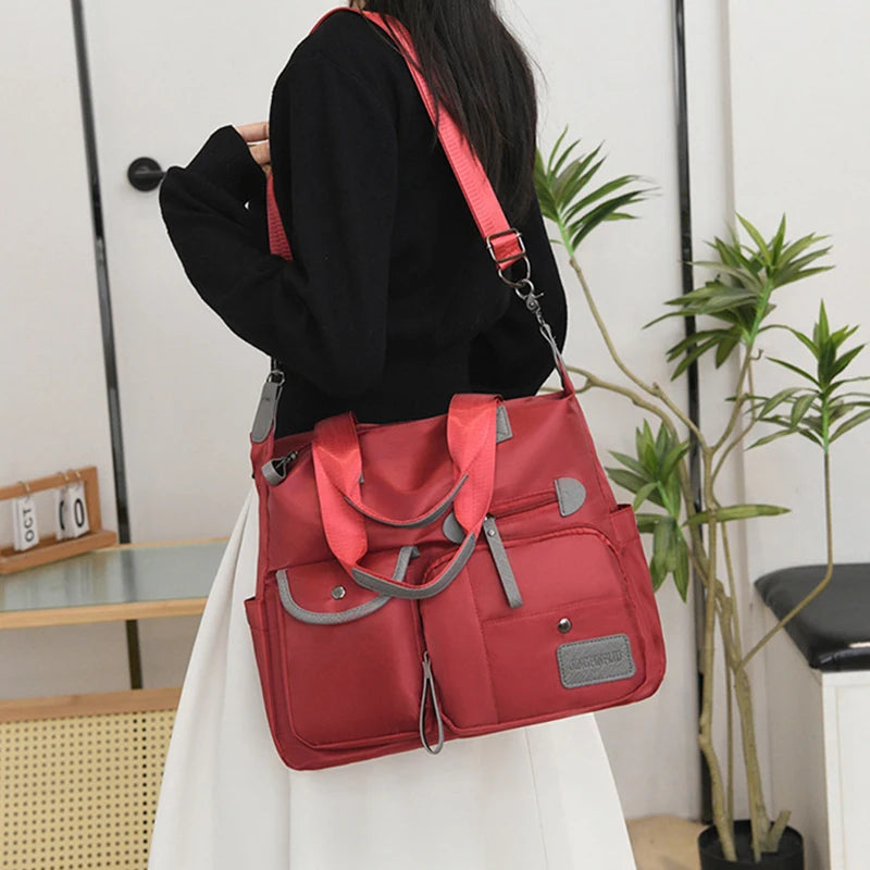 New Ladies Tote Bag Fashion Nylon Waterproof Casual Shoulder Bag Mummy Bag Large Capacity Messenger Bags