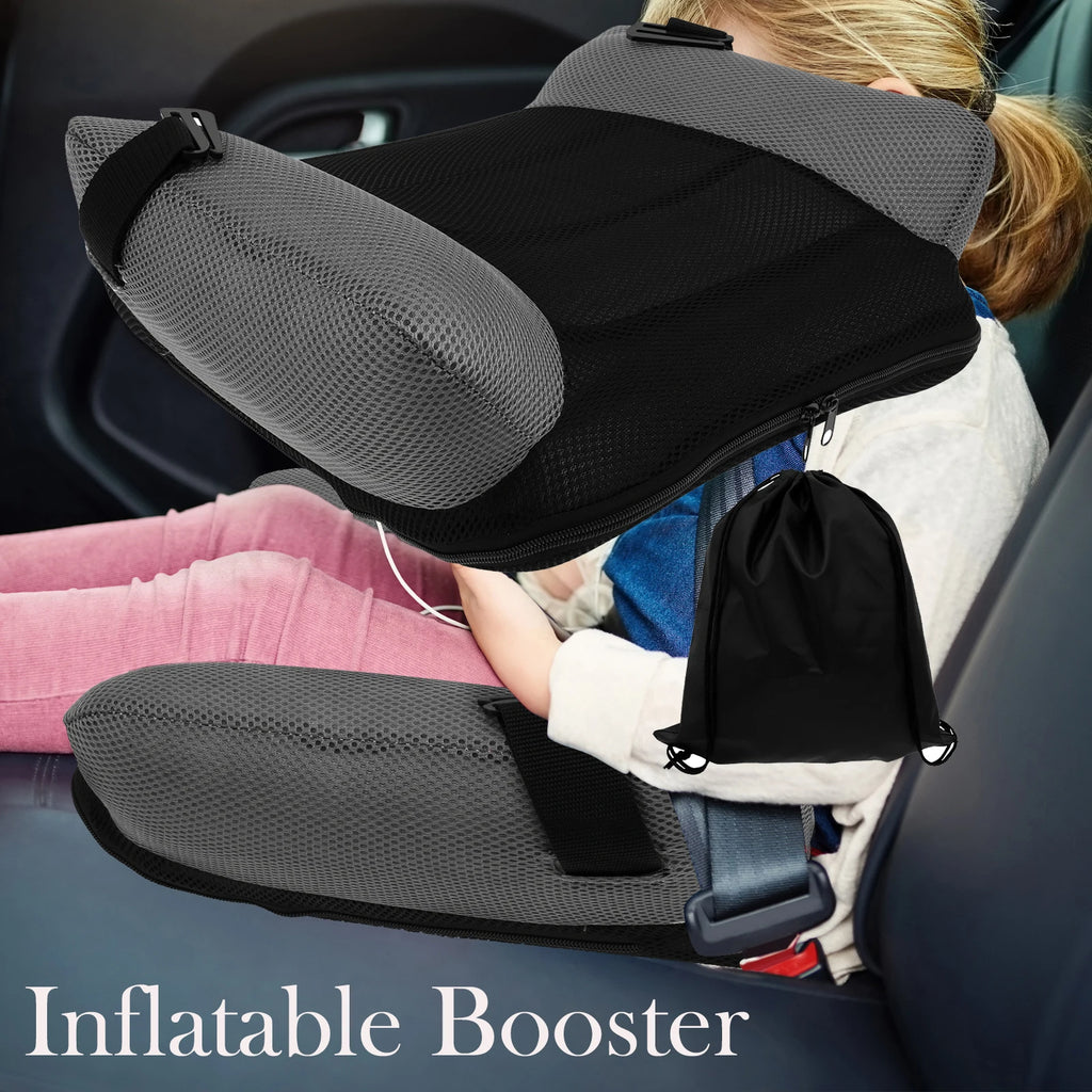 Inflatable Car Booster Seat Cushion Portable Booster Seat With Storage Bag Comfort and safety Travel PVC Mat for Kids Toddlers
