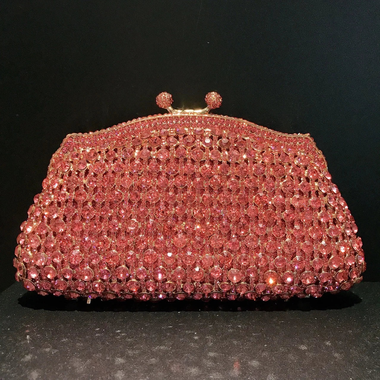 Women Pink Gold Silver Red Green Blue Purple Clutches Wedding Bridal Crystal Bag Banquet Hollow Purse Diamond Party Gala Handbag