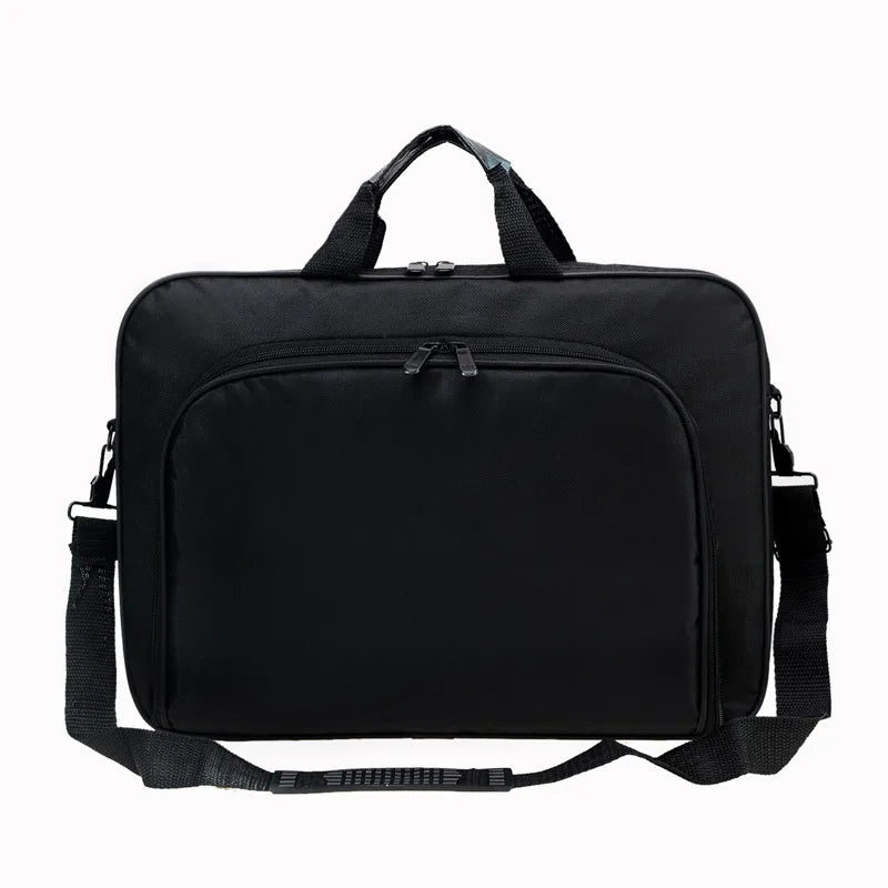 Business Laptop Bag 15.6 Inch 17 Inch Portable Nylon Computer Handbags Laptop Shoulder Simple Style Handbag Zipper Shoulderbag